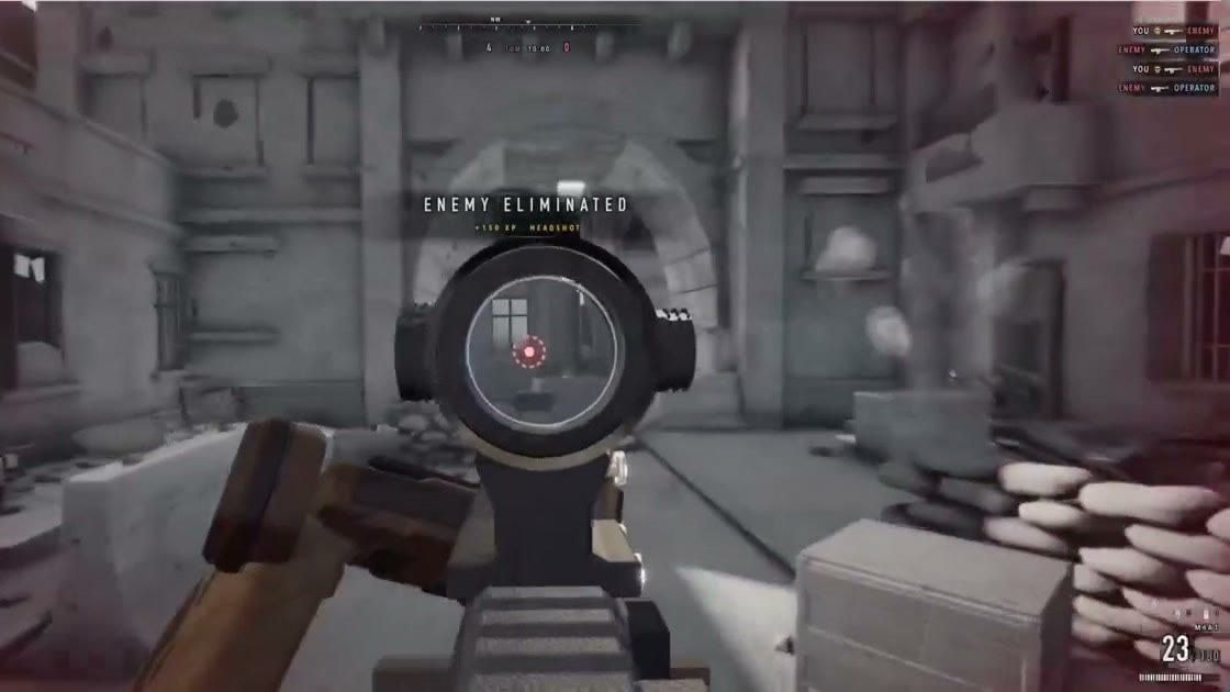 Through the scope - ENEMY ELIMINATED, the game loop in one frame — Claude of Duty by Matt Shumer